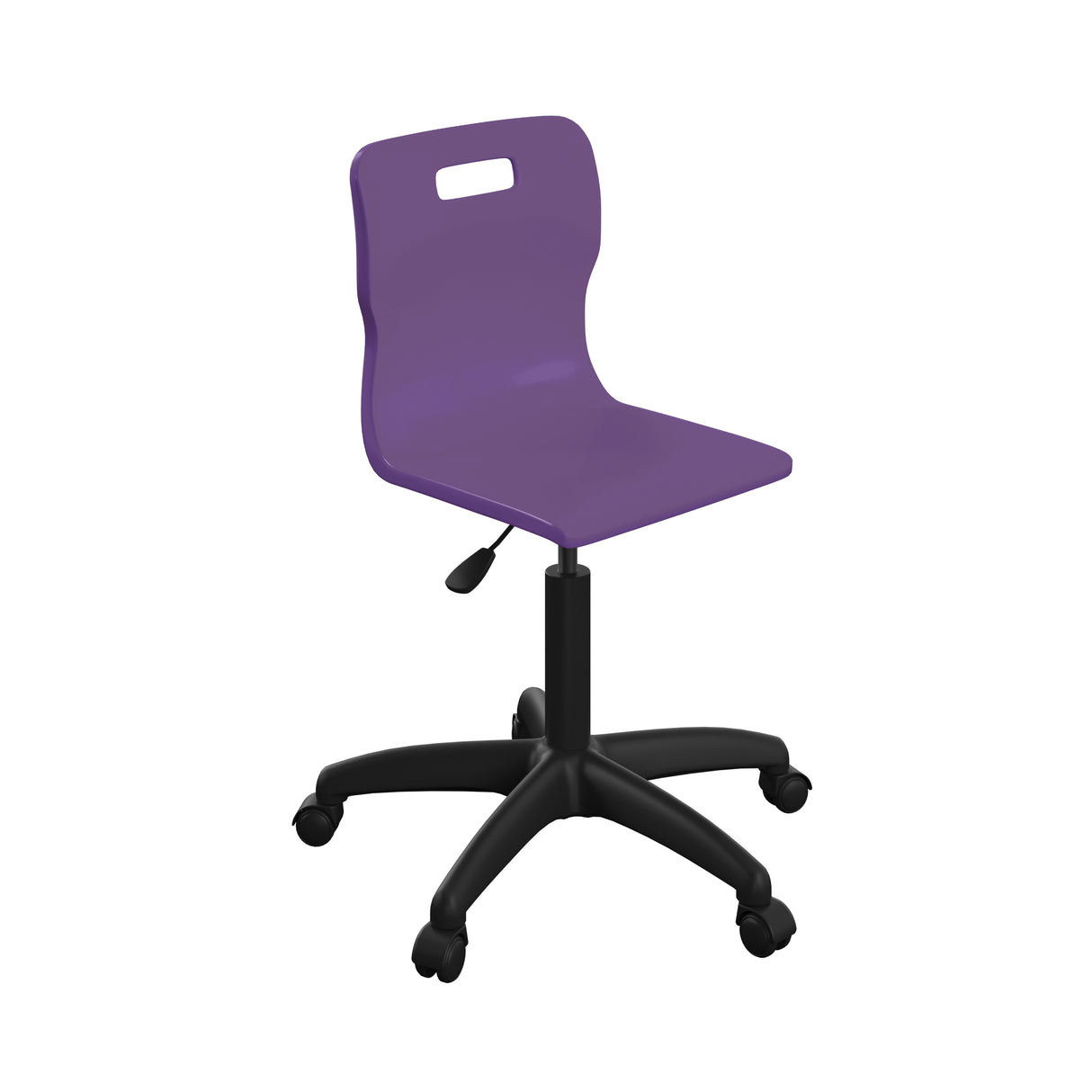 Sky Blue Adult Titan Swivel Chair With Black Base