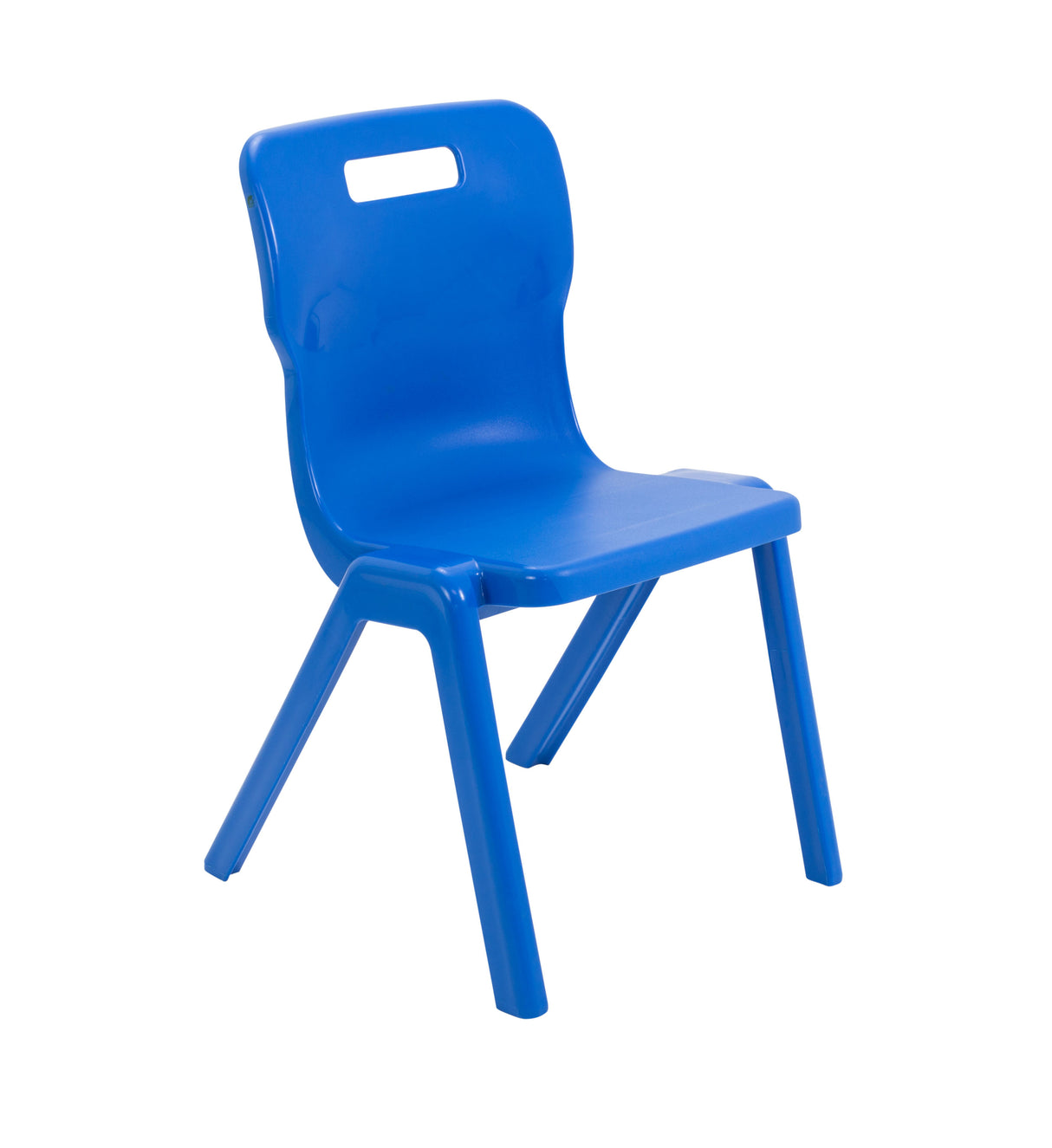 460 High Antibacterial One Piece Polypropylene Chair - Blue