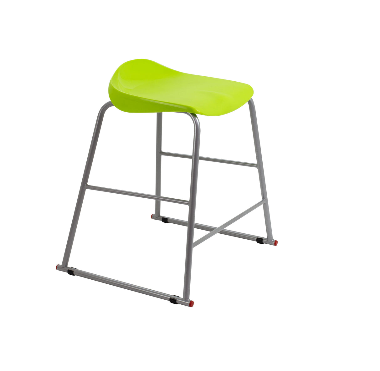 Titan Yellow Poly Lipped Stool - 685Mm High