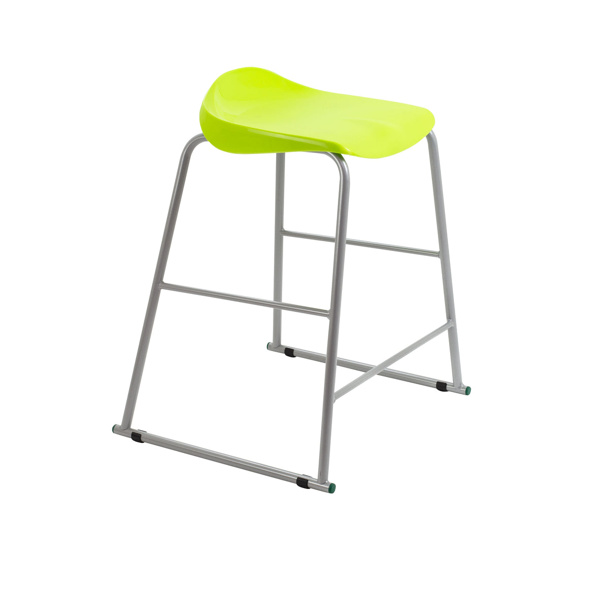 Titan Yellow Poly Lipped Stool - 685Mm High