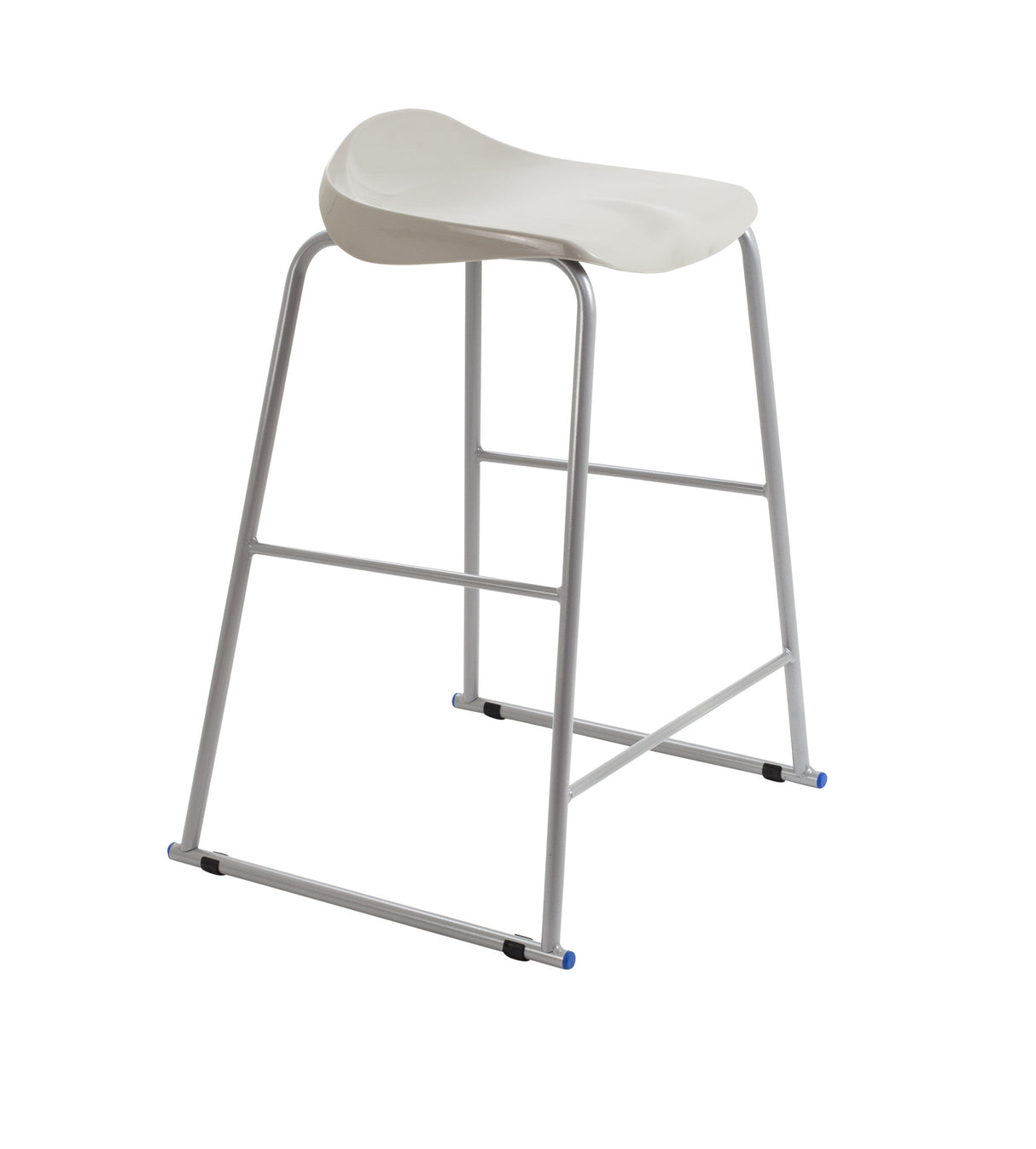 Titan Yellow Poly Lipped Stool - 685Mm High