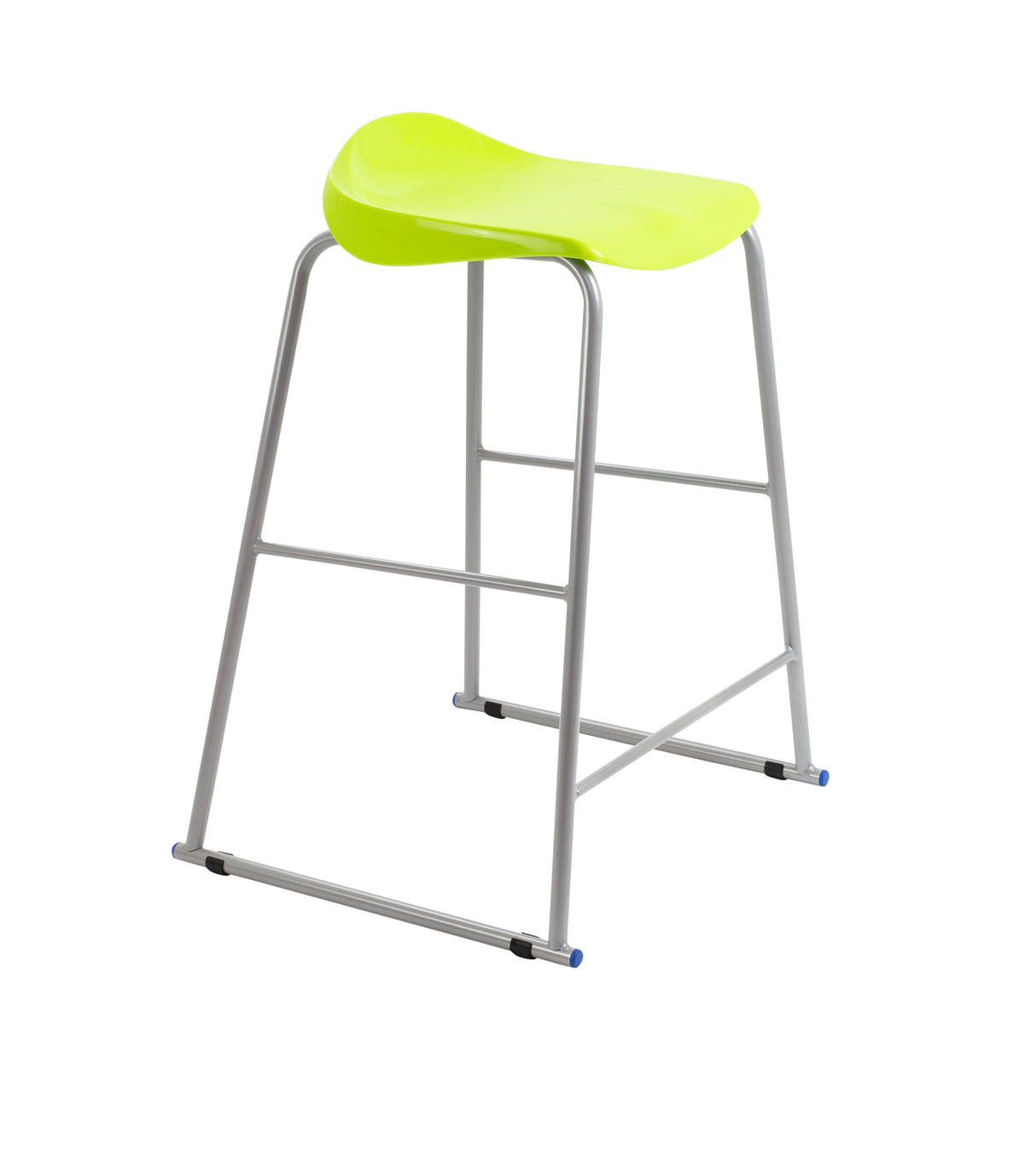Titan Yellow Poly Lipped Stool - 685Mm High