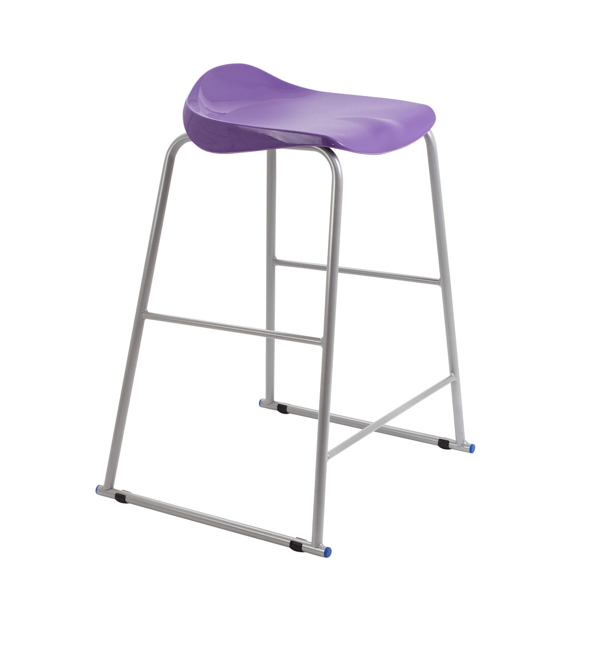 Titan Yellow Poly Lipped Stool - 685Mm High
