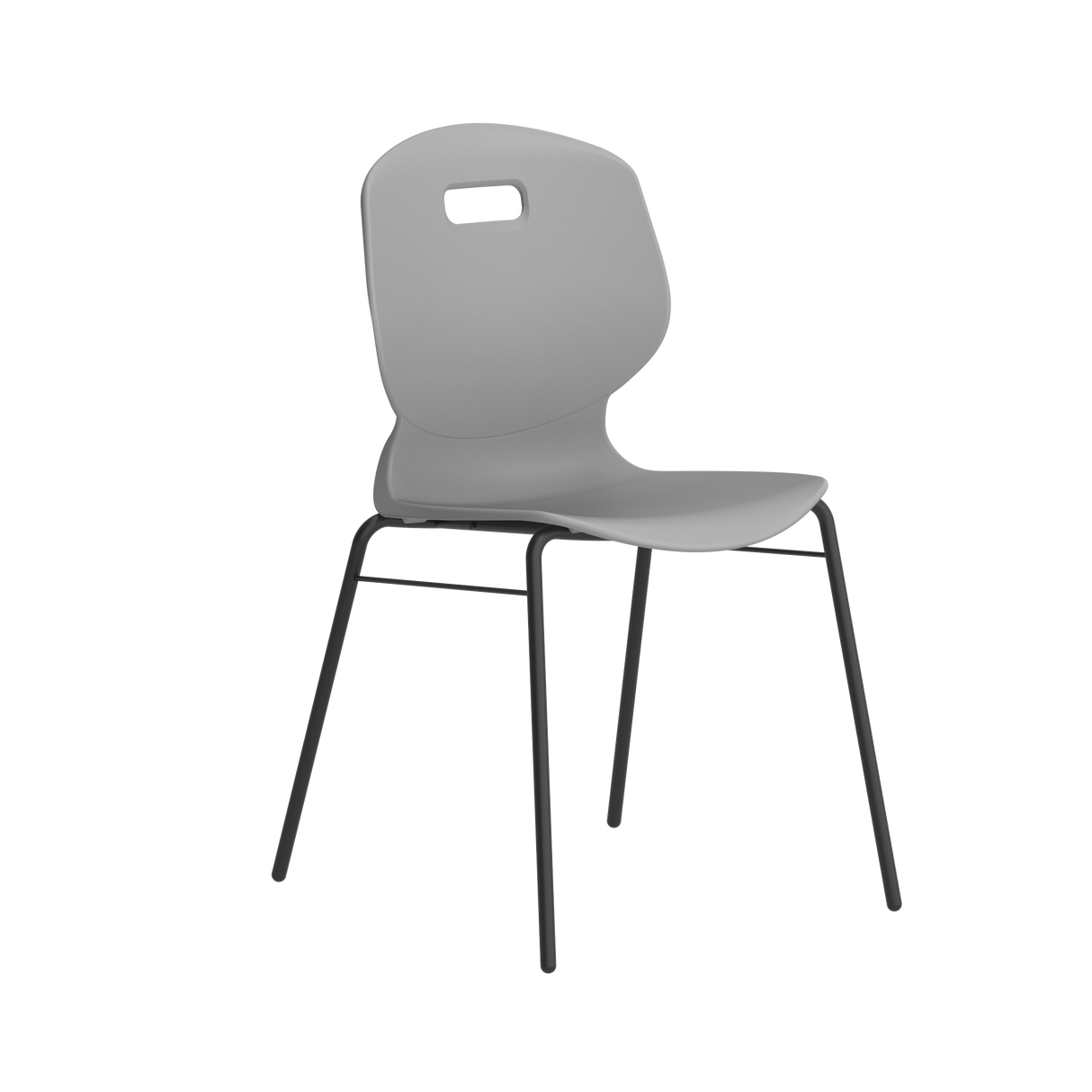 Titan Arc 4 Leg Chair with Brace | Size 6 | Grey