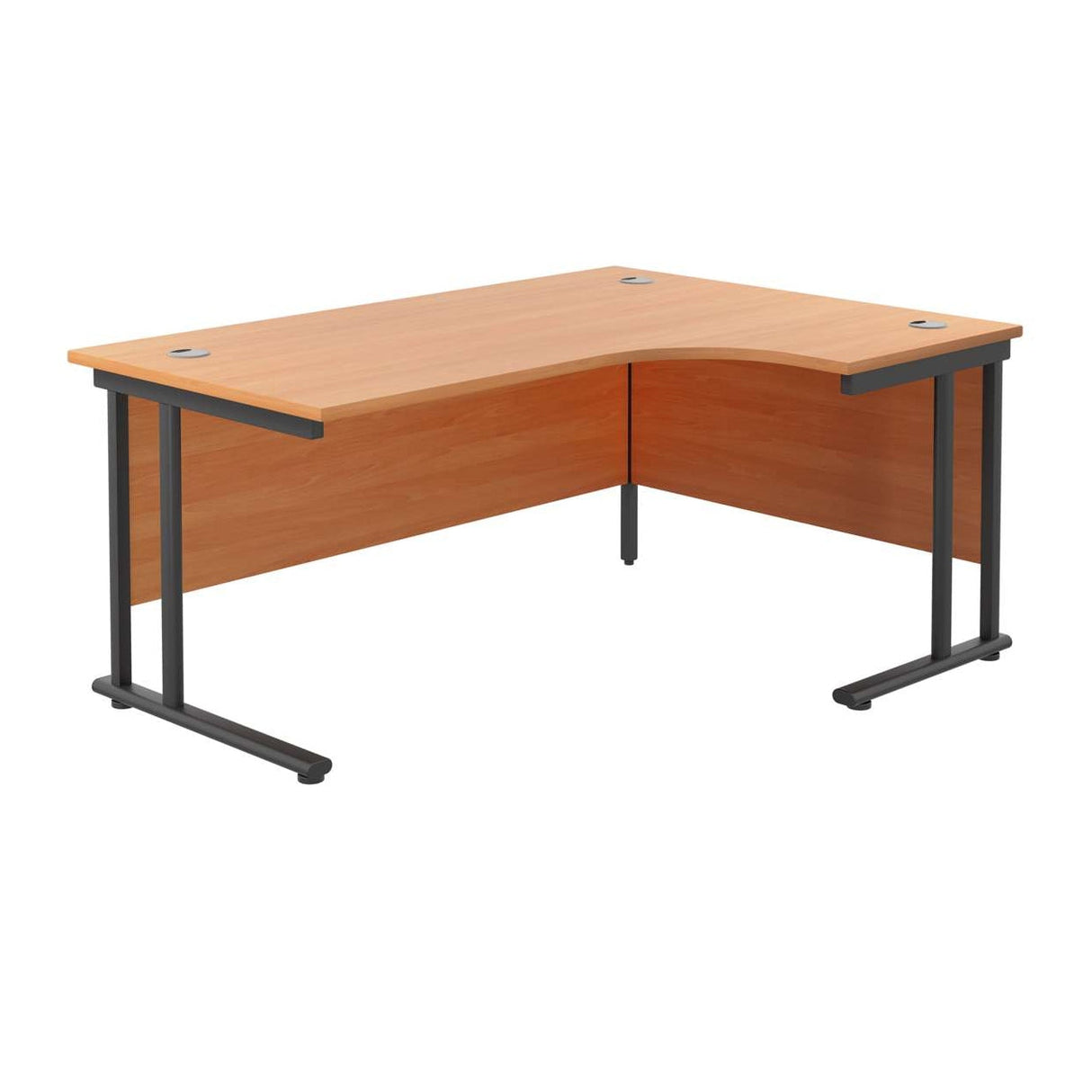 Twin Upright Right Hand Radial Desk