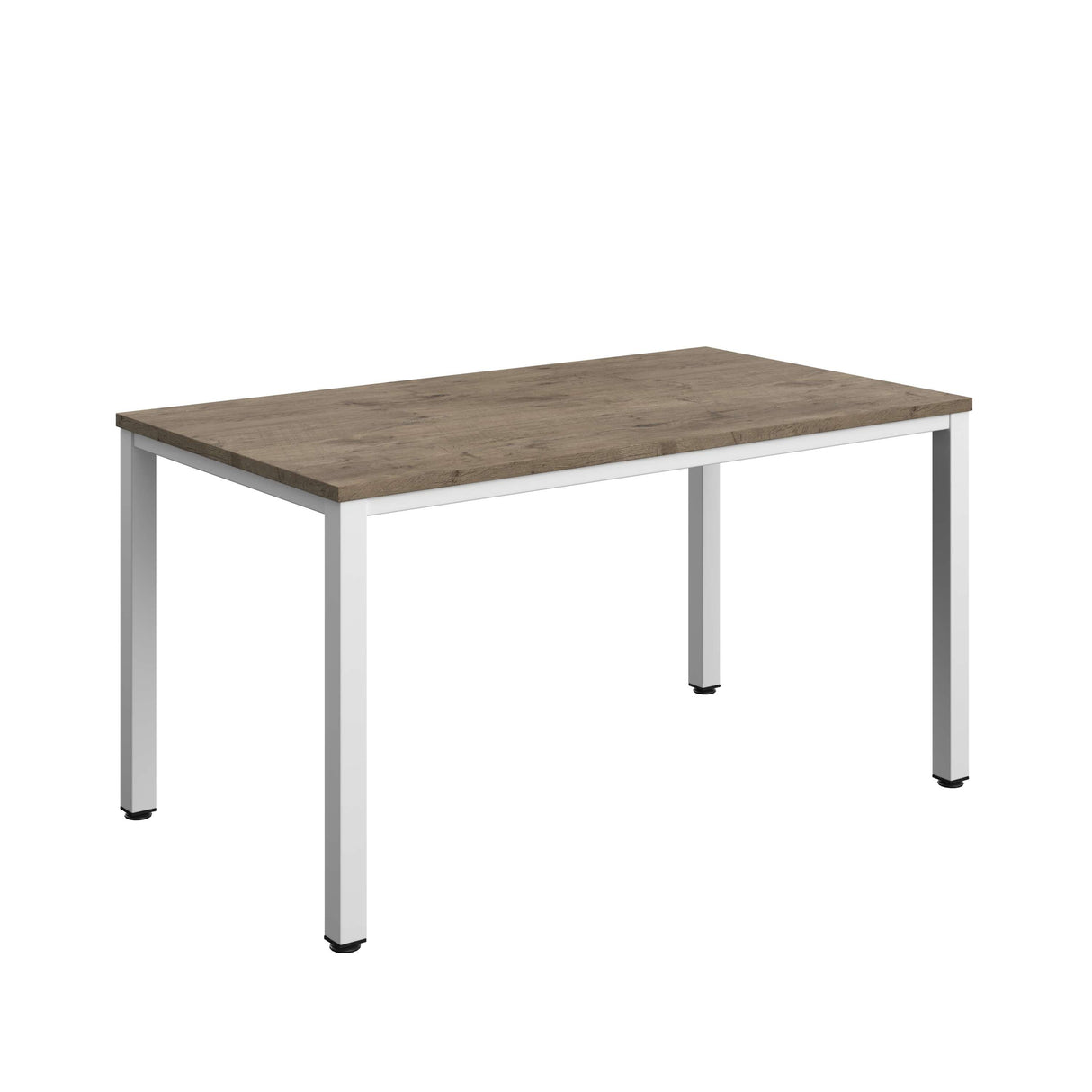 Fraction Infinity Rectangular Meeting Table | 1400 X 800 | Grey Nebraska Oak/White