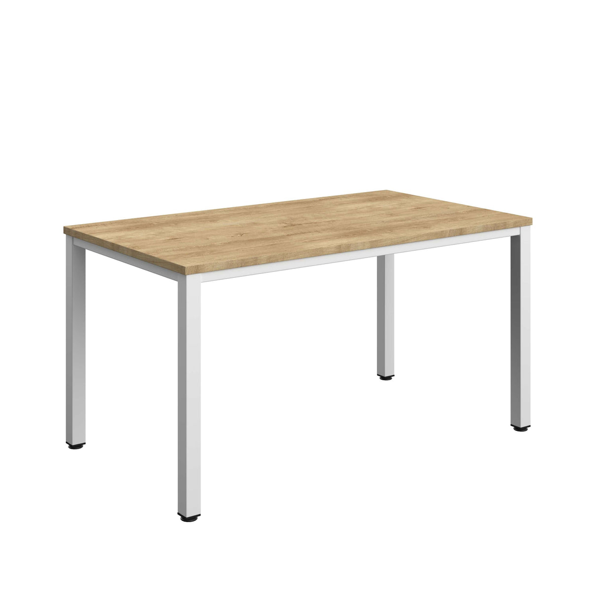Fraction Infinity Rectangular Meeting Table | 1400 X 800 | Natural Nebraska Oak/White