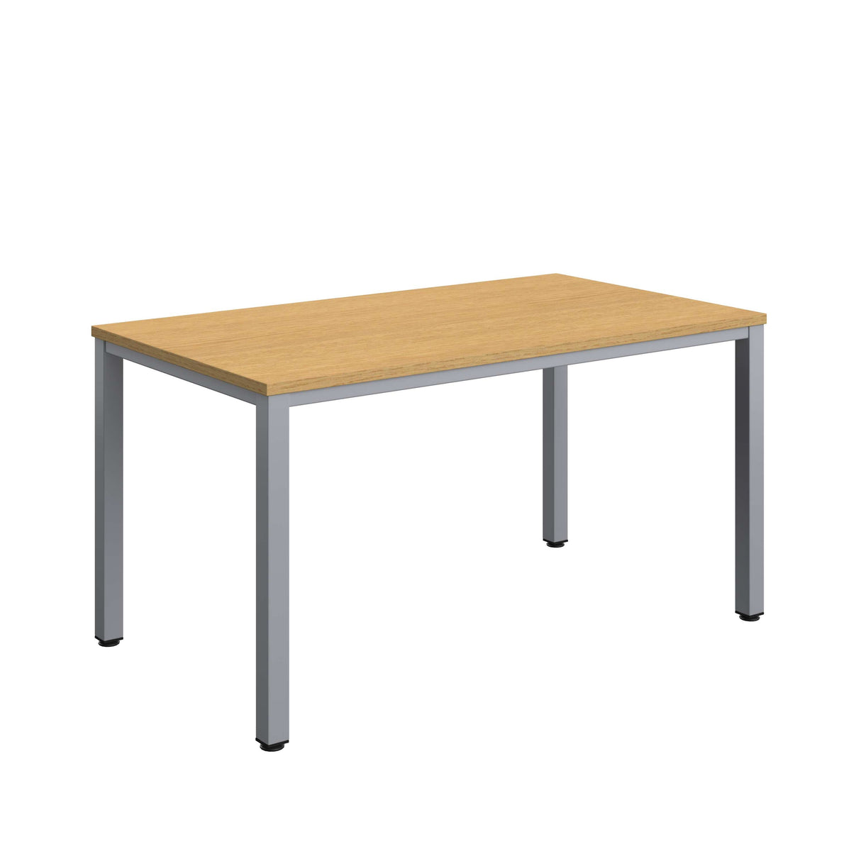 Fraction Infinity Rectangular Meeting Table | 1400 X 800 | Sorano Oak/Silver
