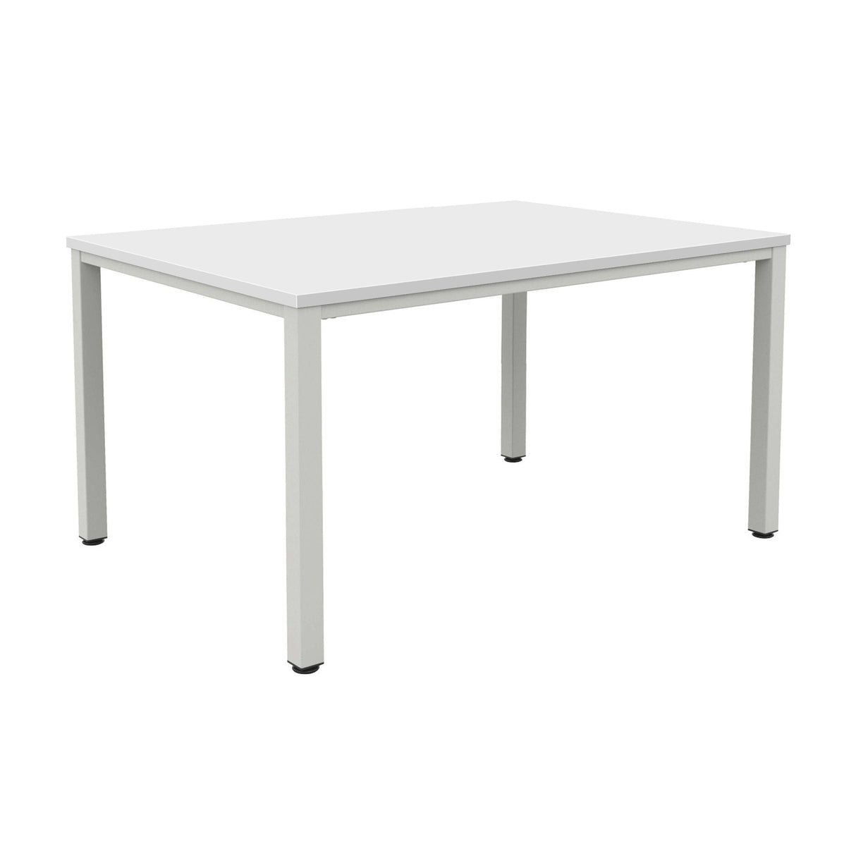 Fraction Infinity Rectangular Meeting Table | 1400 X 800 | White/Silver