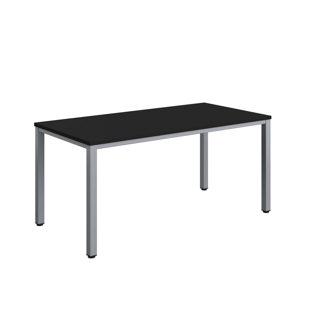 Fraction Infinity Rectangular Meeting Table | 1600 X 800 | Black/Silver