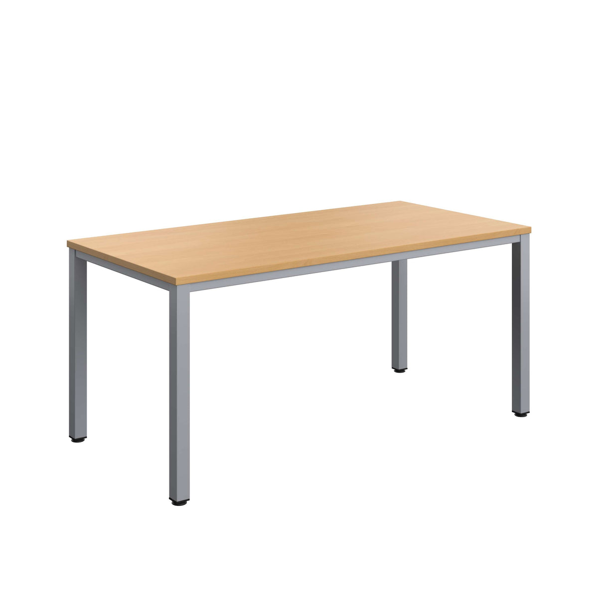 Fraction Infinity Rectangular Meeting Table | 1600 X 800 | Ellmau Beech/Silver