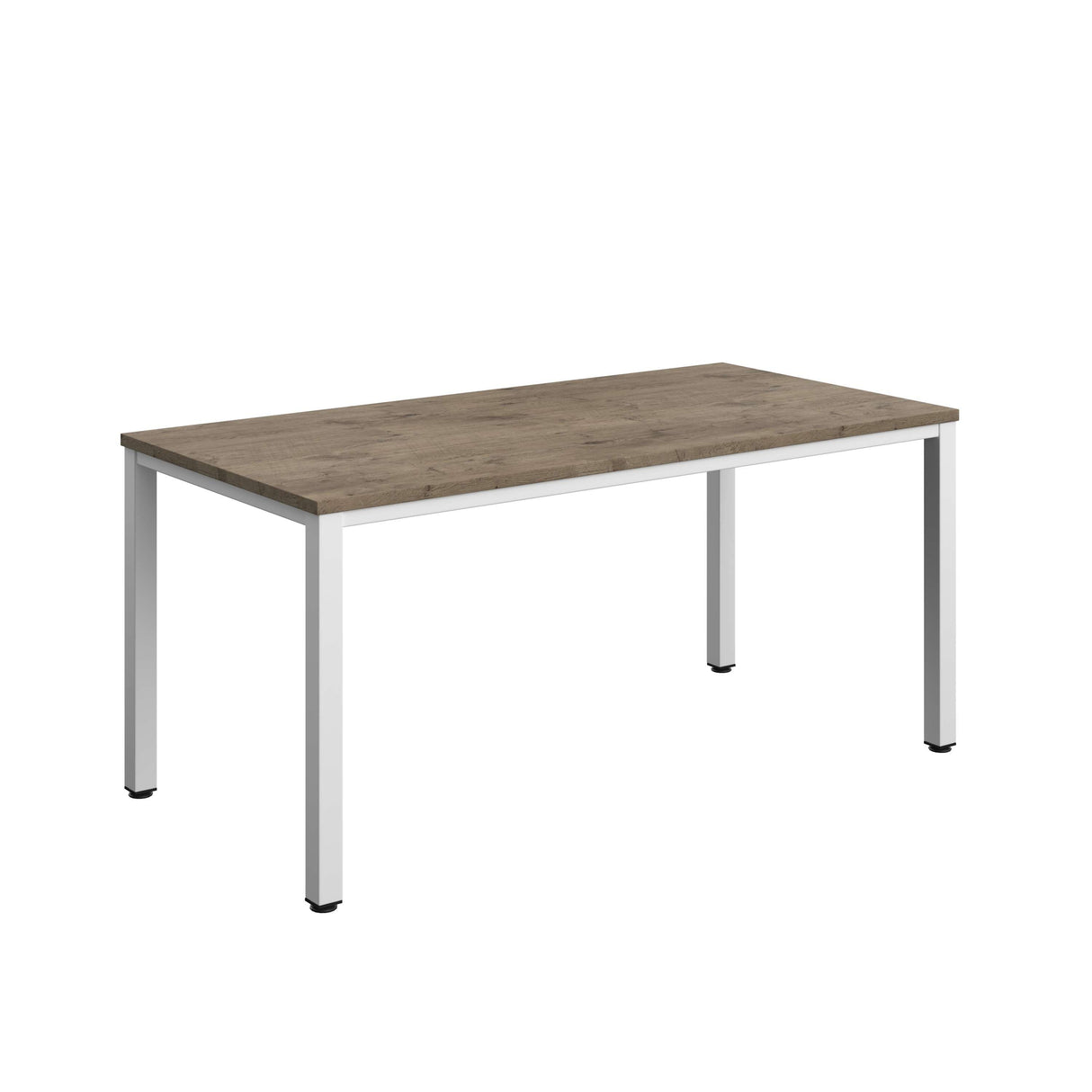 Fraction Infinity Rectangular Meeting Table | 1600 X 800 | Grey Nebraska Oak/White