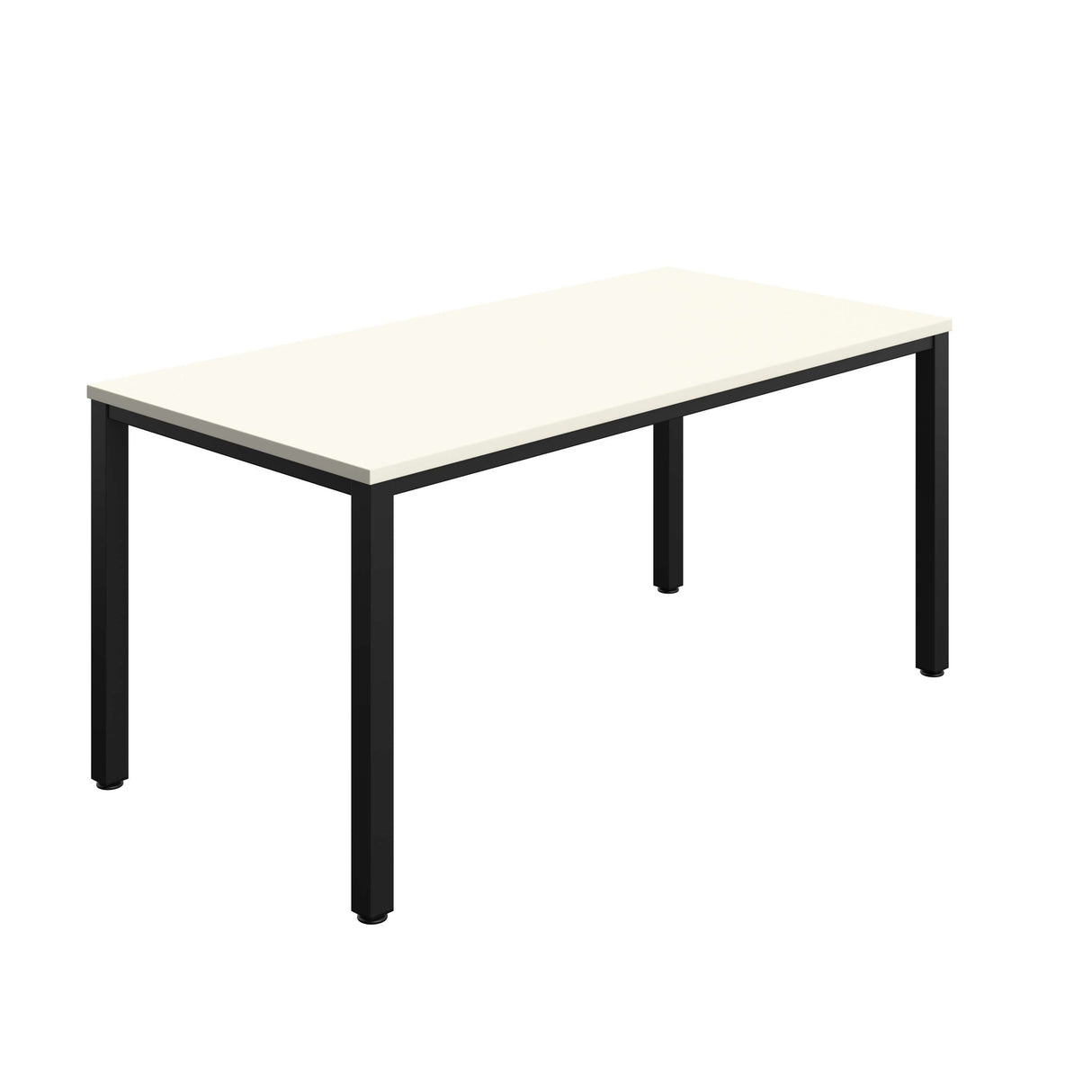 Fraction Infinity Rectangular Meeting Table | 1600 X 800 | White/Black