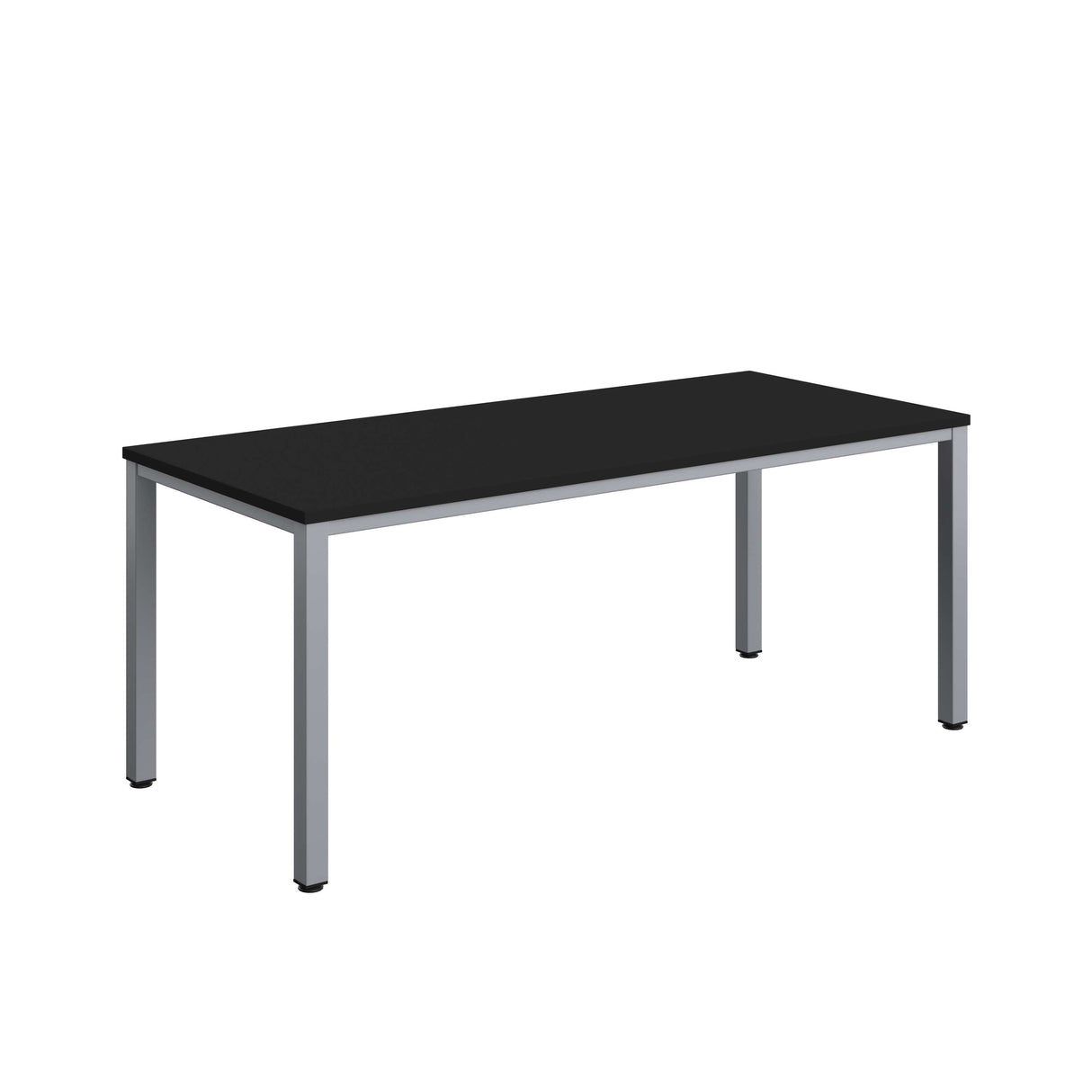 Fraction Infinity Rectangular Meeting Table | 1800 X 800 | Black/Silver