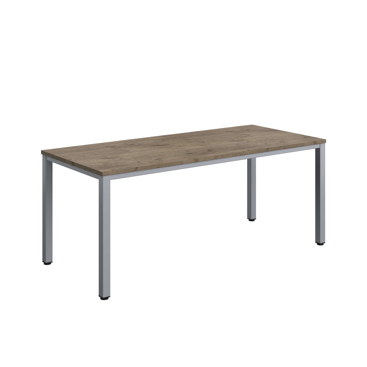 Fraction Infinity Rectangular Meeting Table | 1800 X 800 | Grey Nebraska Oak/Silver