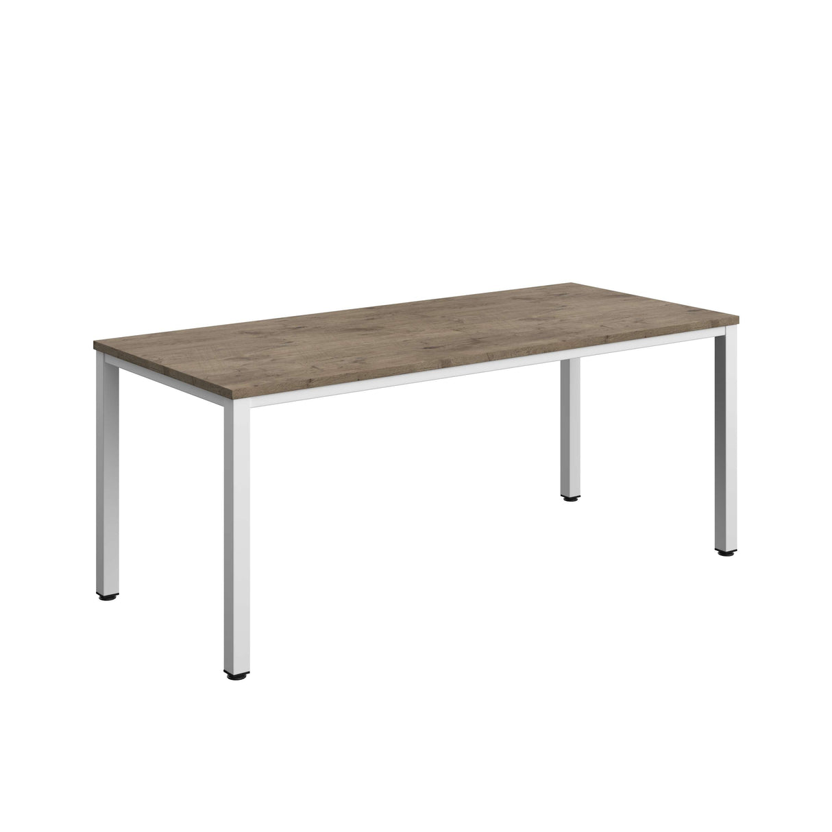 Fraction Infinity Rectangular Meeting Table | 1800 X 800 | Grey Nebraska Oak/White