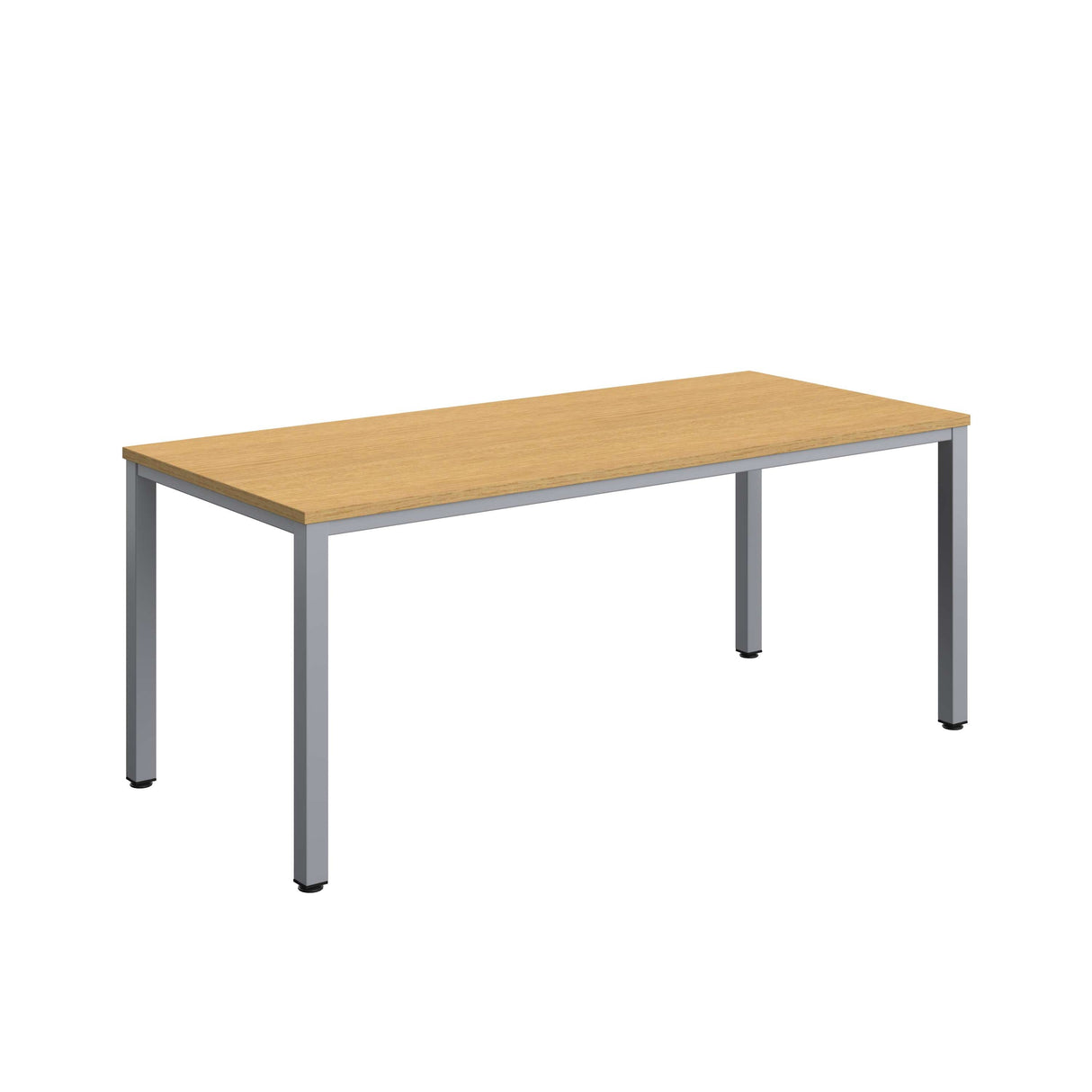 Fraction Infinity Rectangular Meeting Table | 1800 X 800 | Sorano Oak/Silver