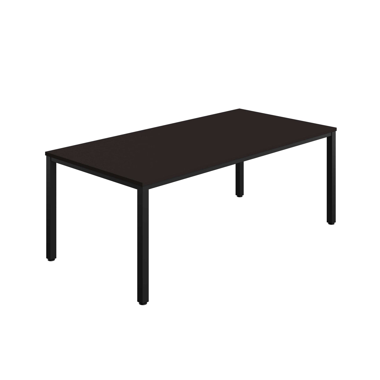 Fraction Infinity Rectangular Meeting Table | 200 X 1000 | Anthracite/Black
