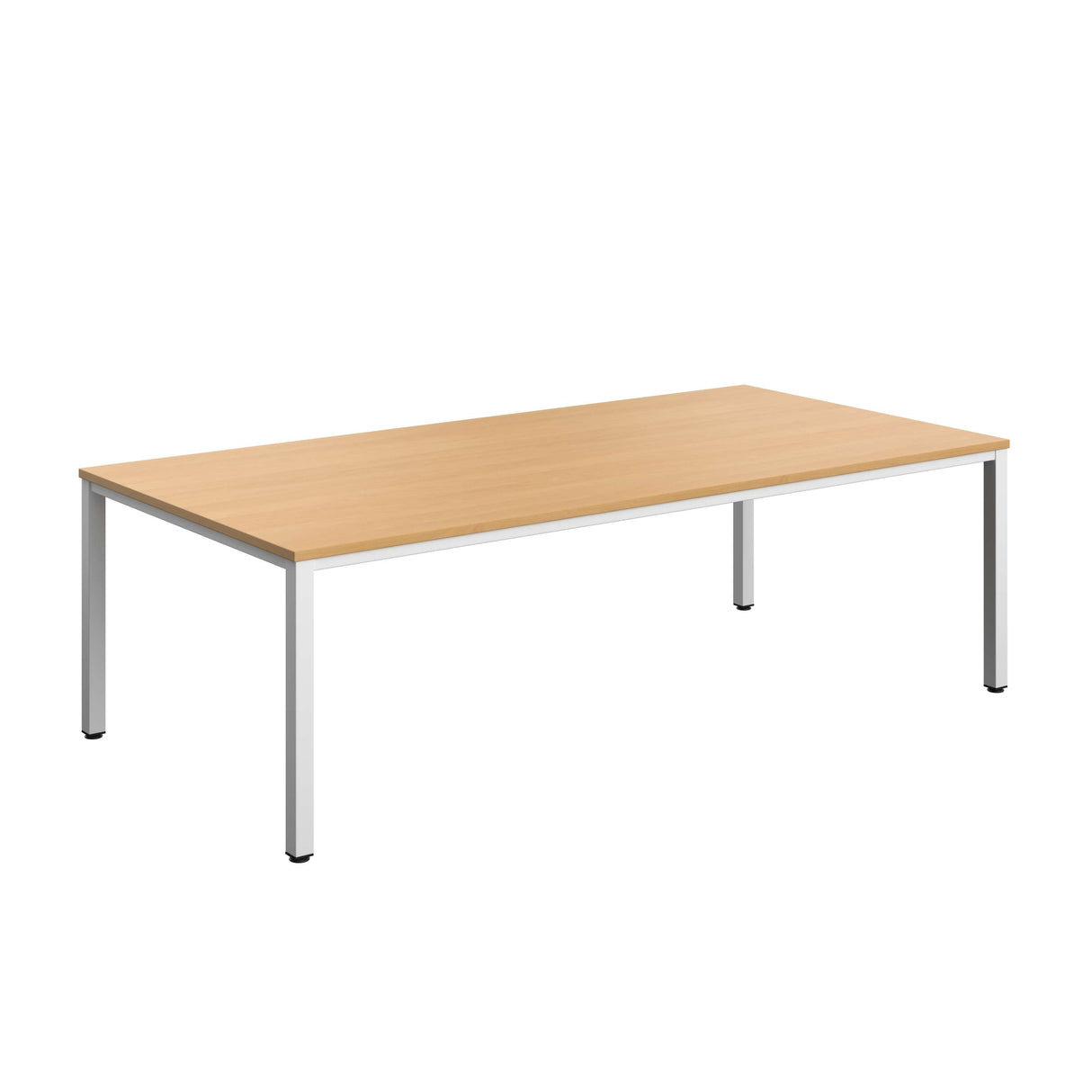 Fraction Infinity Rectangular Meeting Table | 2400 X 1200 | Ellmau Beech/White