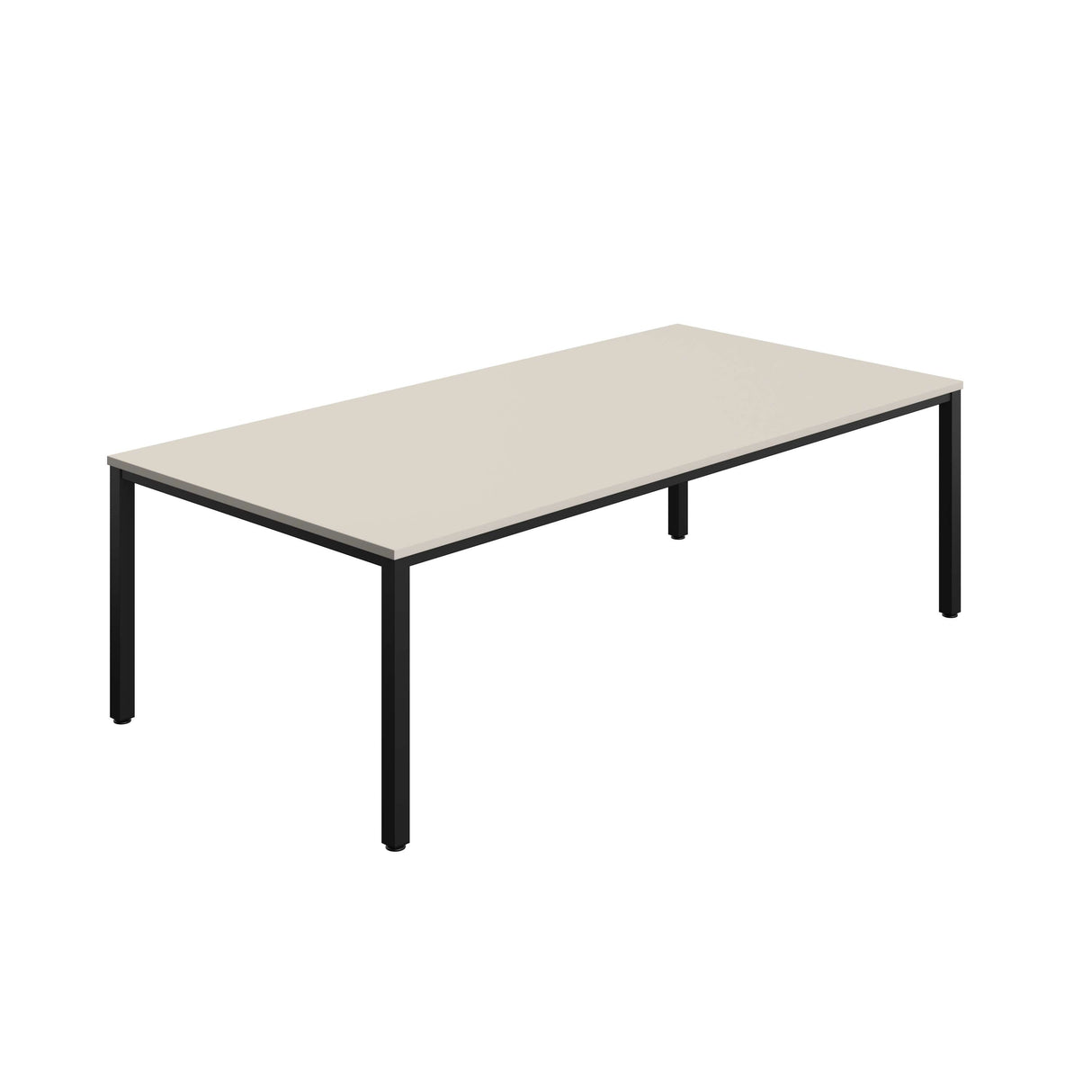 Fraction Infinity Rectangular Meeting Table | 2400 X 1200 | Grey/Black