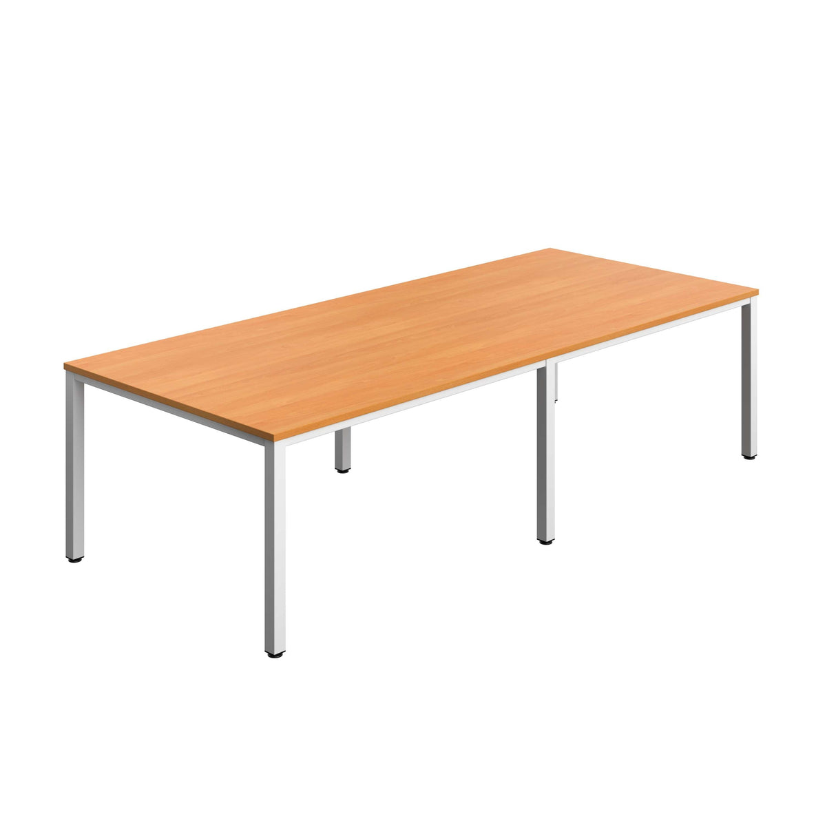 Fraction Infinity Rectangular Meeting Table | 2800 X 1200 | Beech/White