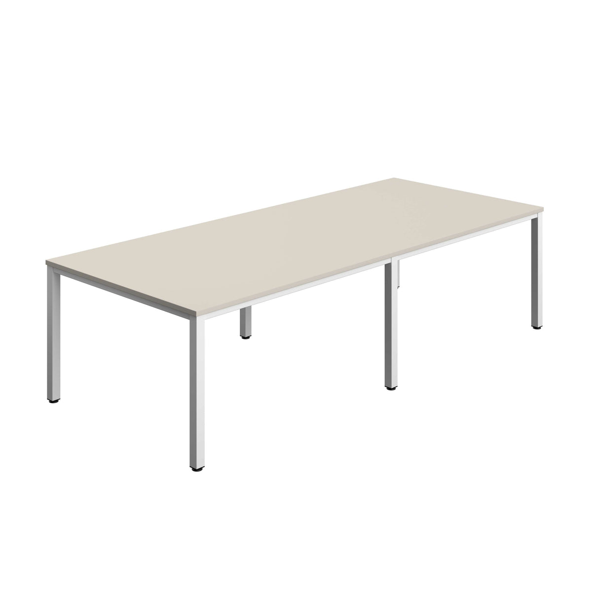 Fraction Infinity Rectangular Meeting Table | 2800 X 1200 | Grey/White