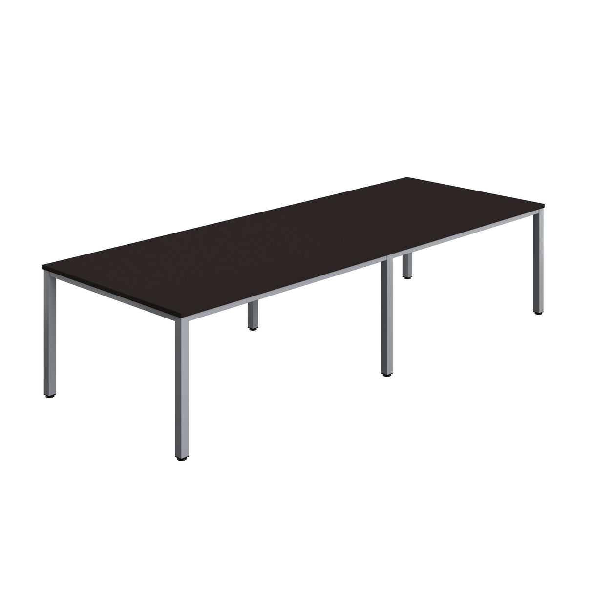 Fraction Infinity Rectangular Meeting Table | 3200 X 1200 | Anthracite/Silver