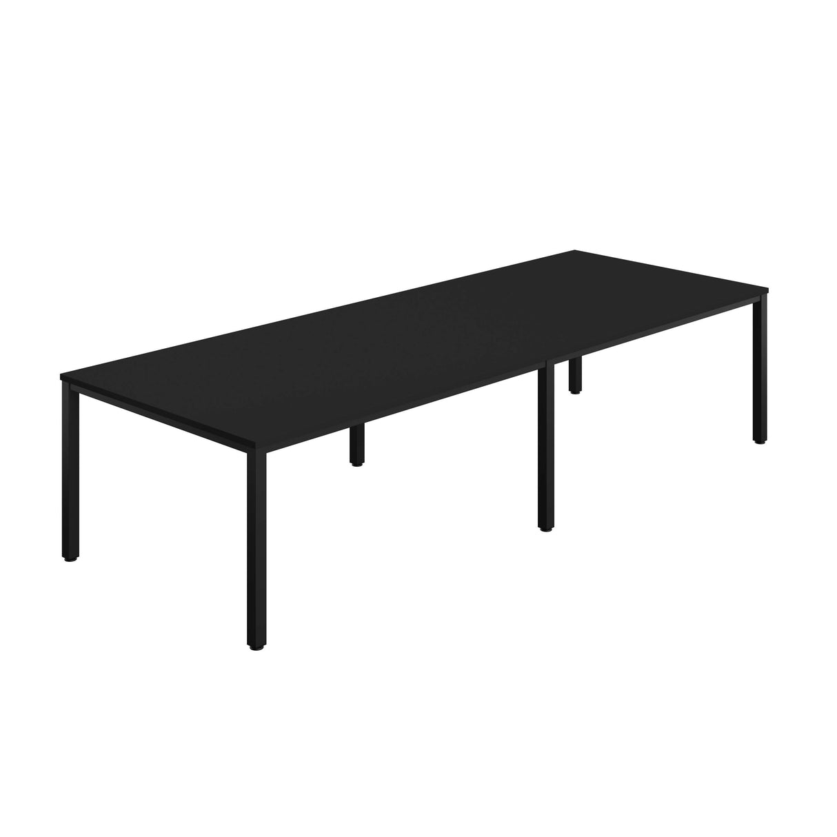 Fraction Infinity Rectangular Meeting Table | 3200 X 1200 | Black/Black