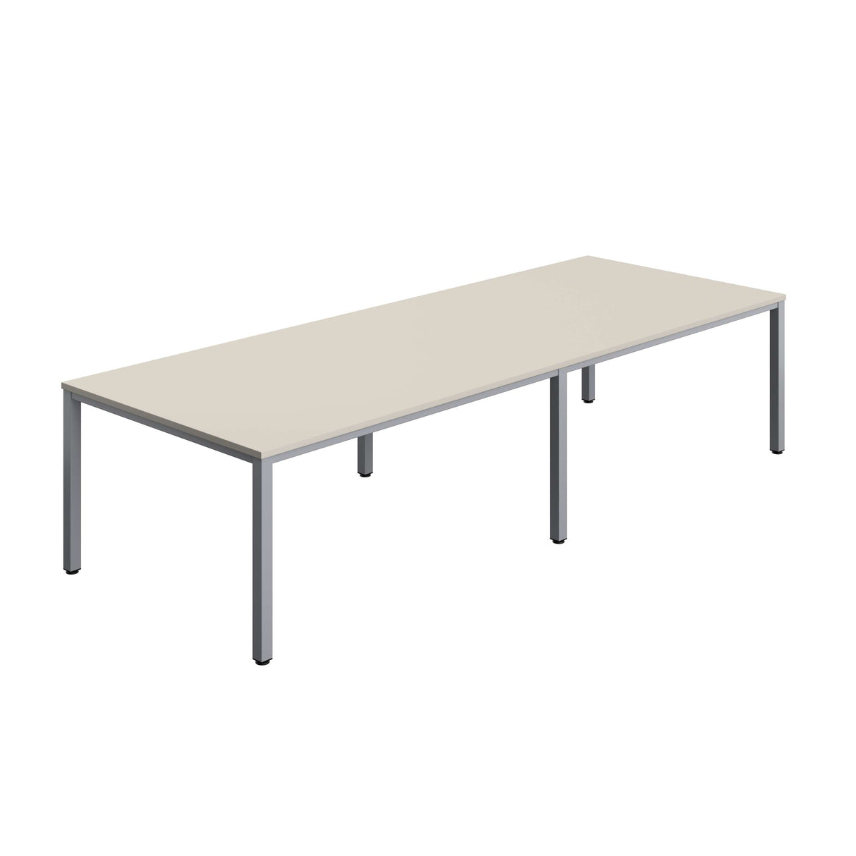 Fraction Infinity Rectangular Meeting Table | 3200 X 1200 | Grey/Silver