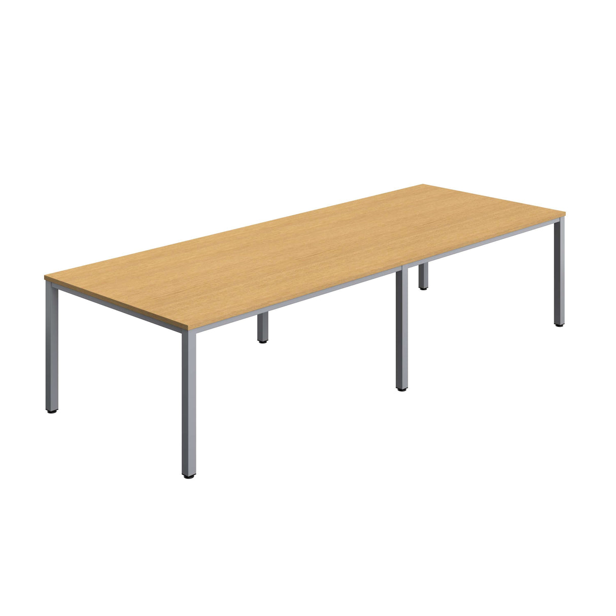 Fraction Infinity Rectangular Meeting Table | 3200 X 1200 | Sorano Oak/Silver