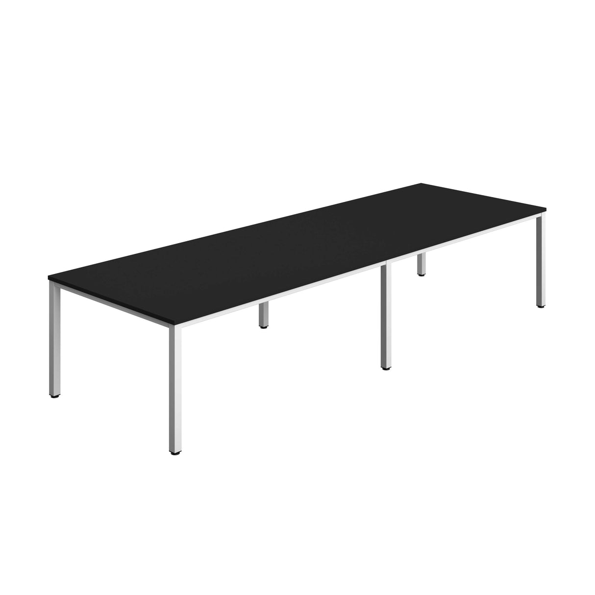 Fraction Infinity Rectangular Meeting Table | 3600 X 1200 | Black/White