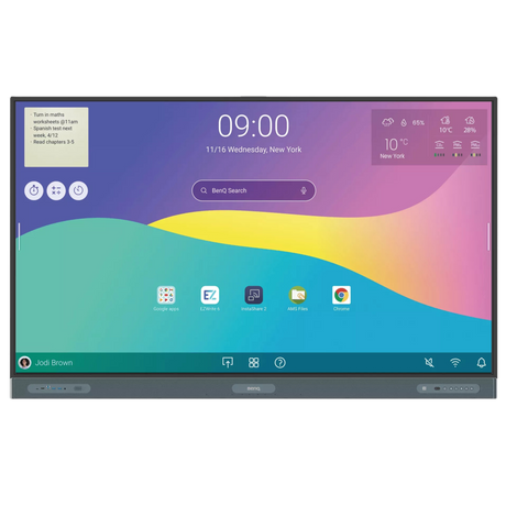 BenQ RP8604 86" 4K Interactive Flat Panel Display with Soundbar