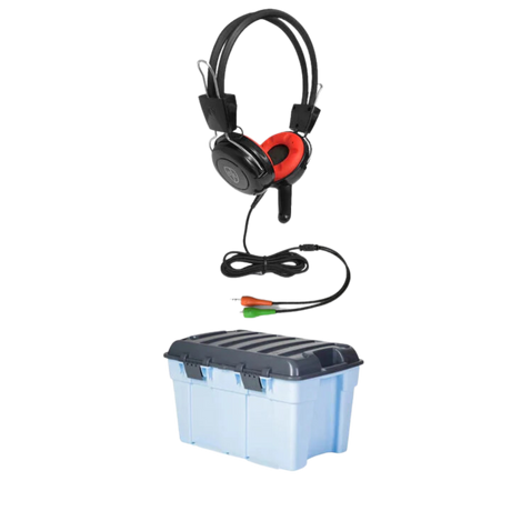 Classroom Headphone Set (24 Robust Headphone MK2 Detachable 2 x 3.5mm)