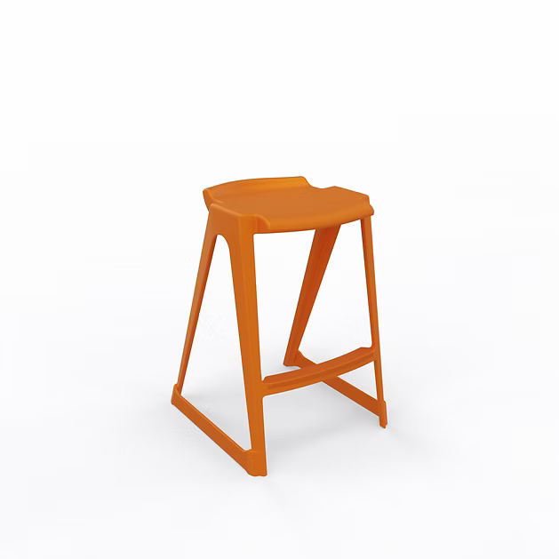 EN One Skidbase Low Back Stool