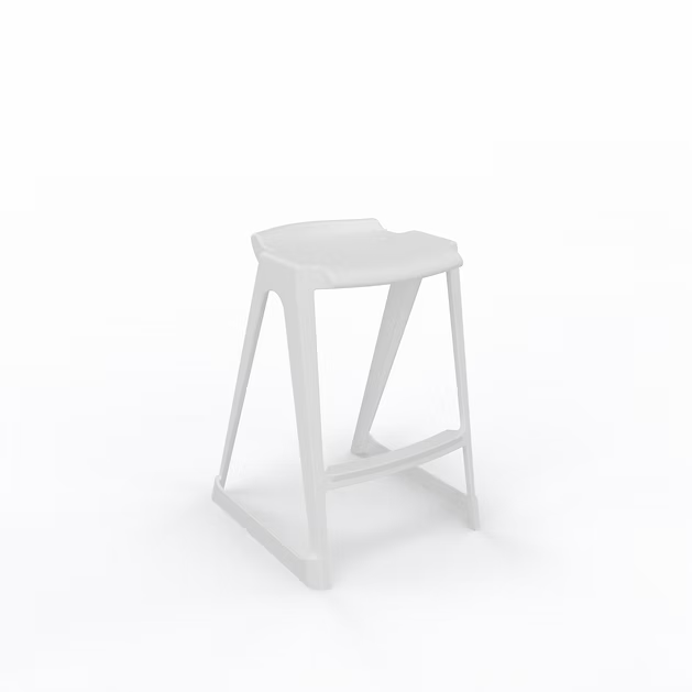 EN One Skidbase Low Back Stool