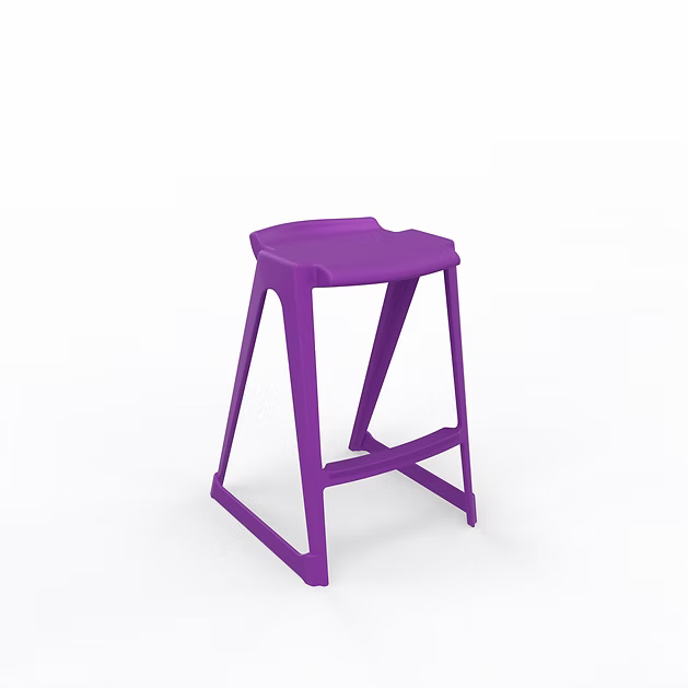 EN One Skidbase Low Back Stool