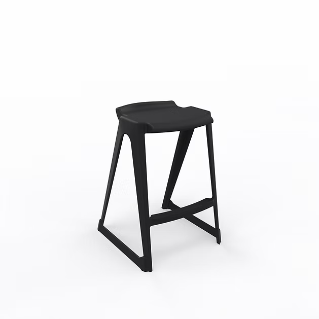 EN One Skidbase Low Back Stool