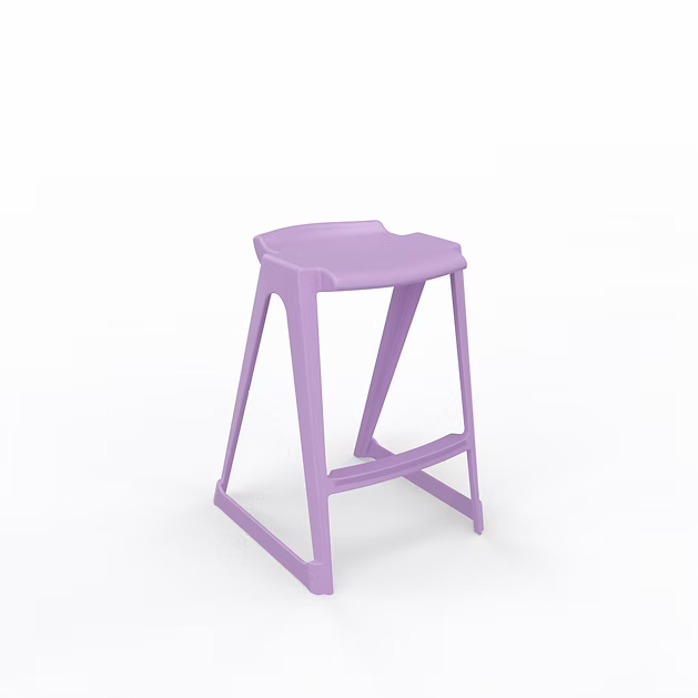 EN One Skidbase Low Back Stool