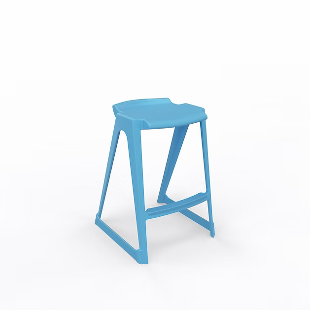 EN One Skidbase Low Back Stool