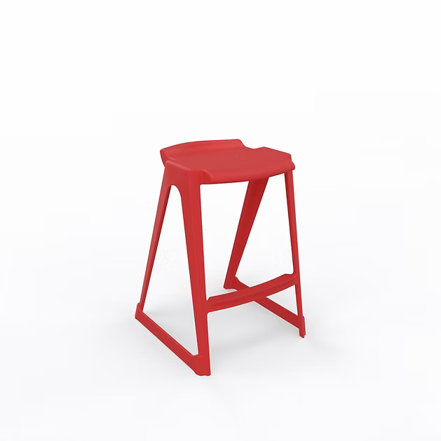EN One Skidbase Low Back Stool