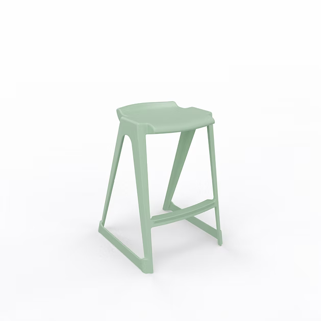 EN One Skidbase Low Back Stool