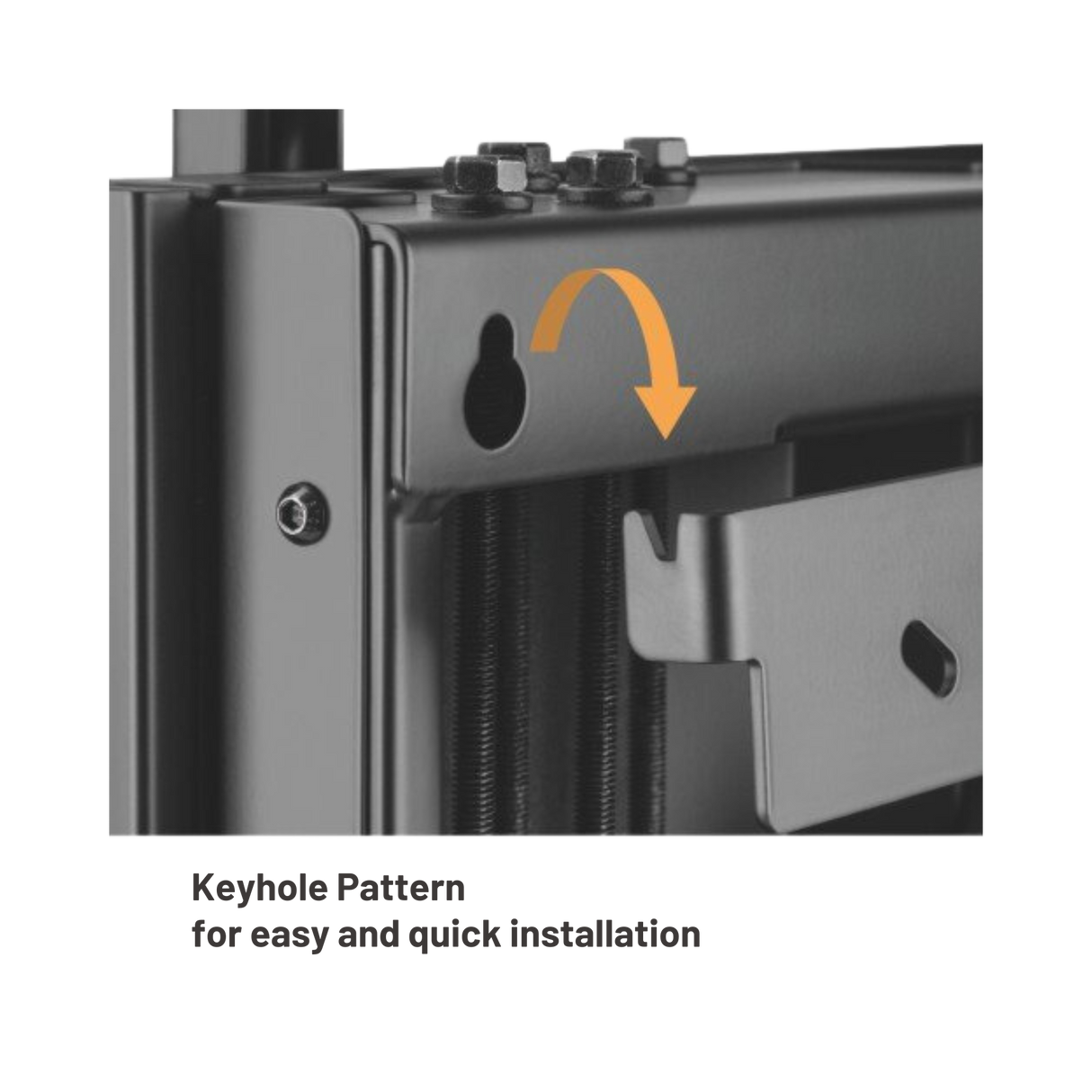 Height-Adjustable Wall Mount for Displays 70" to 90" displays & 90Kg