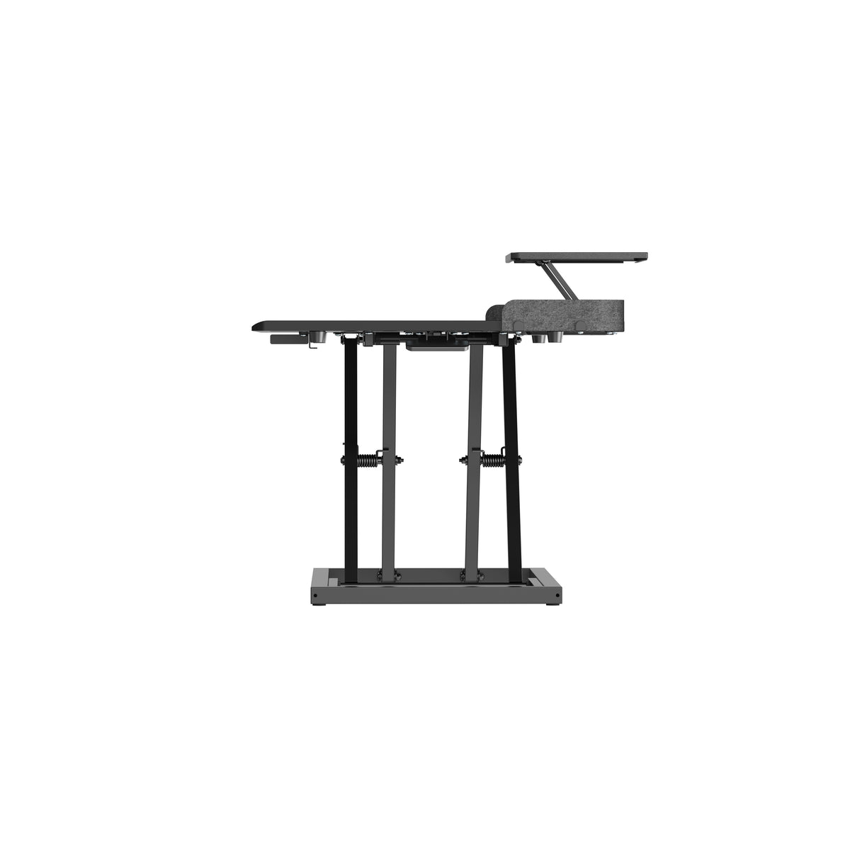 Stepless Sit Stand Desk Converter with Laptop Holder