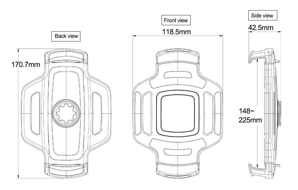 Replacement Larger Clamp for Smartphone & Tablet Holder