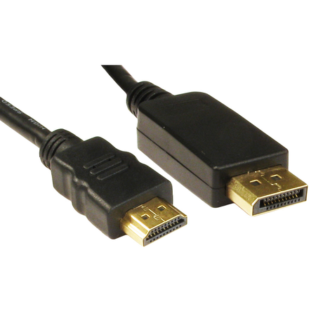 2M Display Port (M) to HDMI (M) Cable