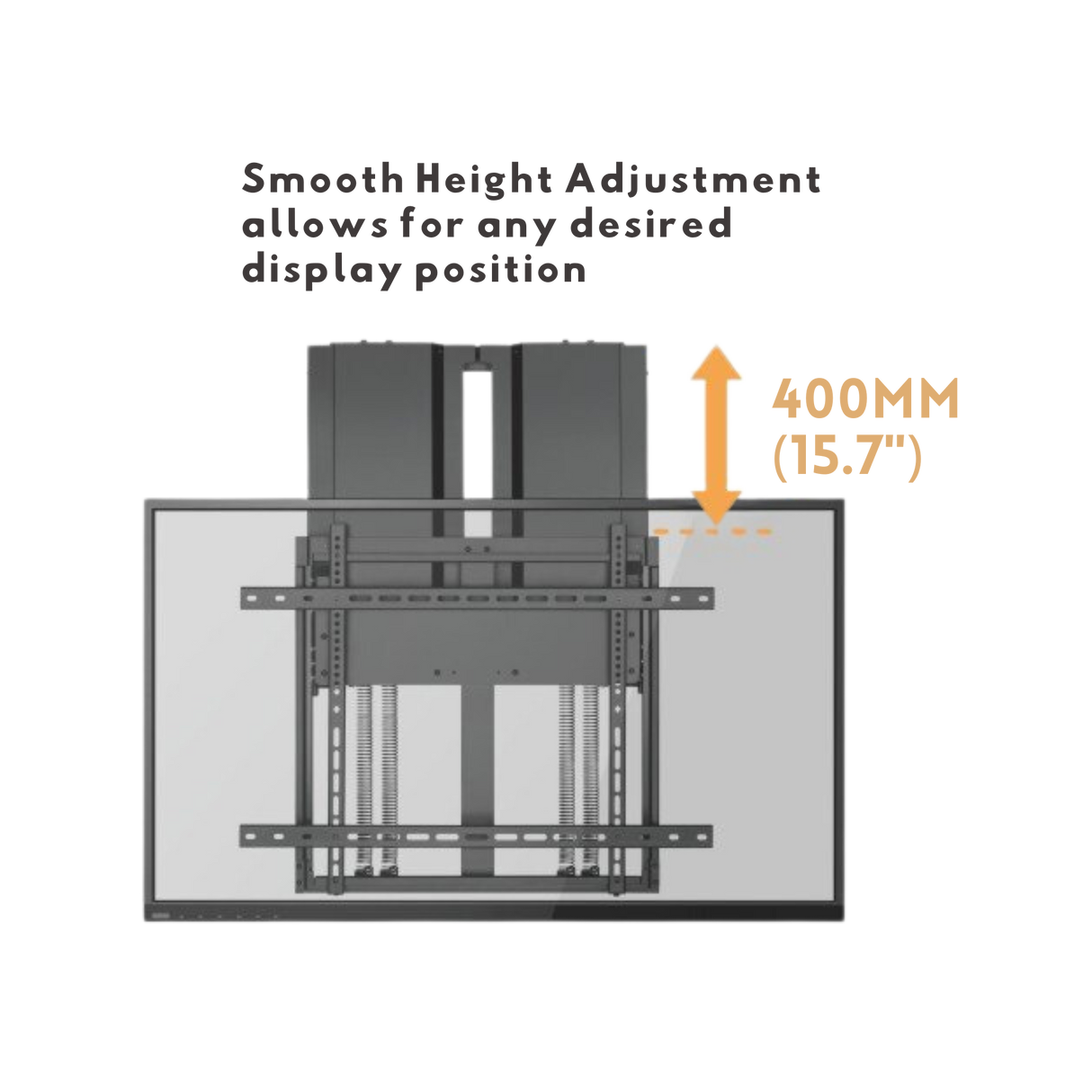 Height-Adjustable Wall Mount for Displays from 50" to 65" & 60kg