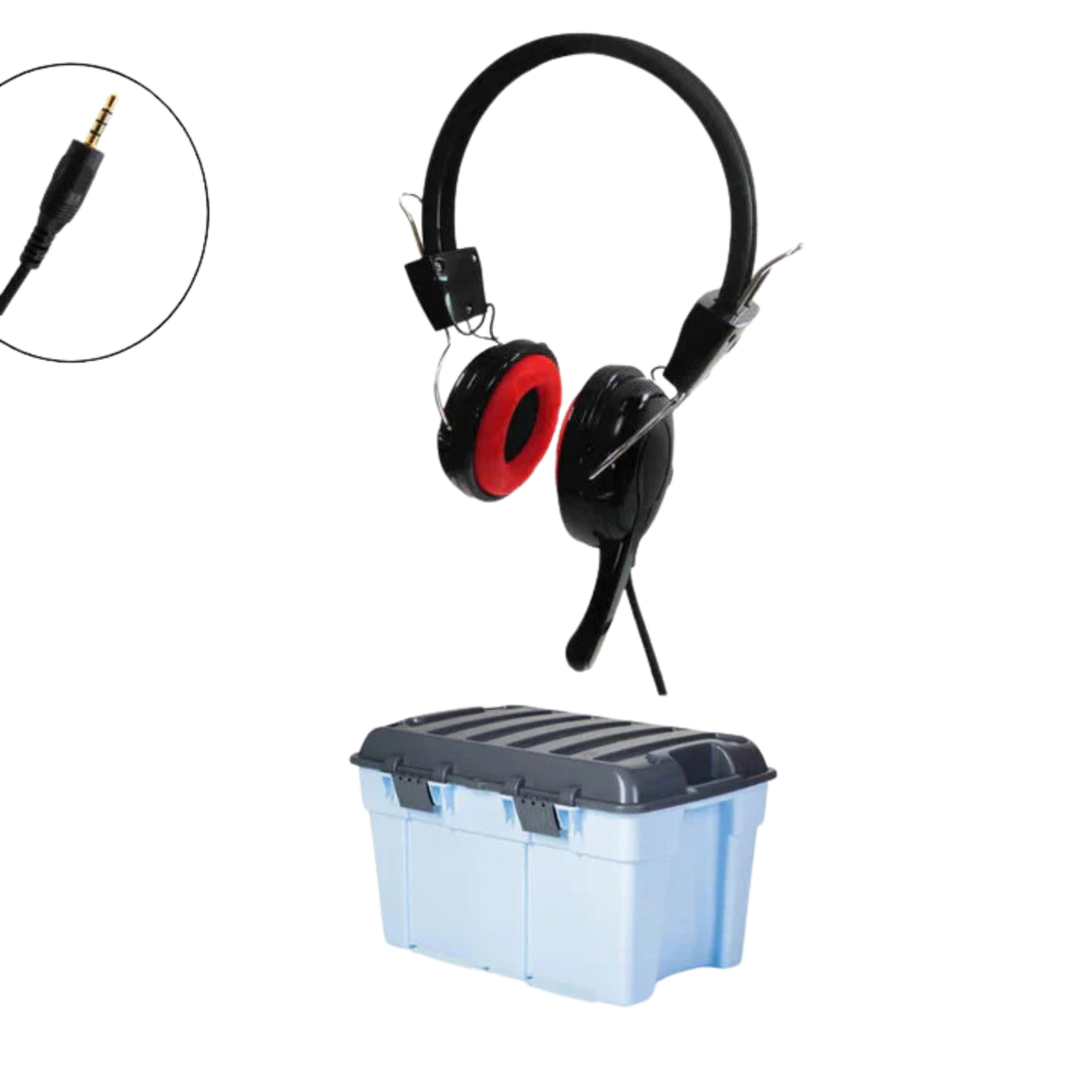 Classroom Headphone Set (32 Robust Headphone MK2 Detachable 1 x 4 Pole)
