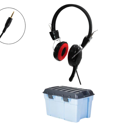 Classroom Headphone Set (32 Robust Headphone MK2 Detachable 1 x 4 Pole)