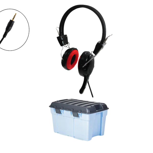 Classroom Headphone Set (32 Robust Headphone MK2 Detachable 1 x 4 Pole)