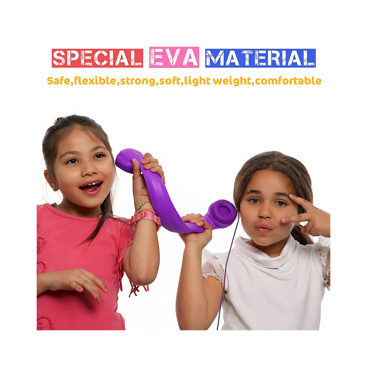 Robust & Super Flexible Early Years Headphones -  Purple